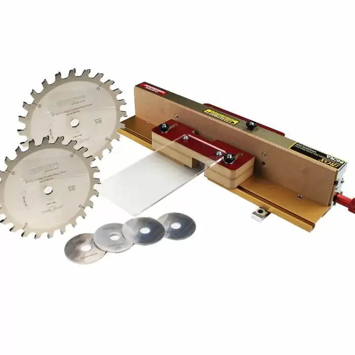 Incra I-BOX - Box Joint Jig with Infinity Tools 3-Pc. Flat Top Blade Package