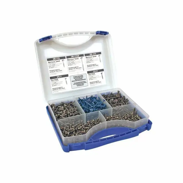 Kreg Self -Tapping Pocket-Screw Kit ; 675 Pcs.