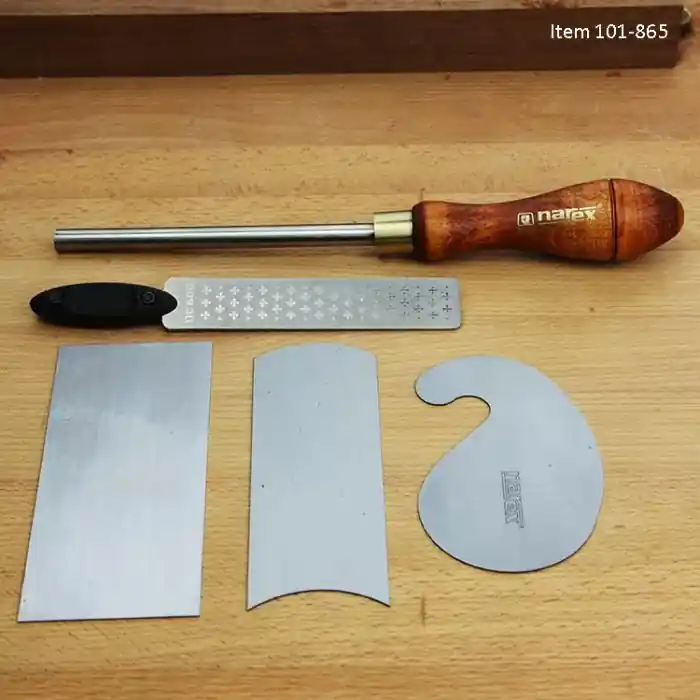 Narex 5-Pc. Cabinet Scraper Set w/ Burnisher & Diamond File