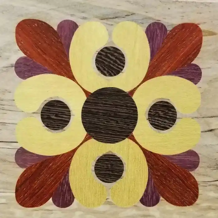 Infinity Tools Floral Square - Multi-Layer Inlay System