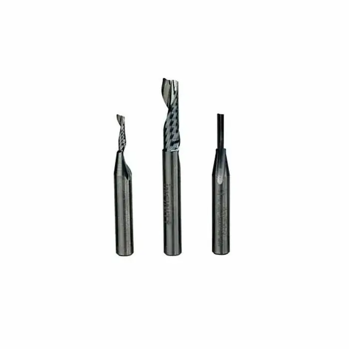 Infinity Tools 1/4" Shank 3-Pc. O-Flute CNC Bit Set