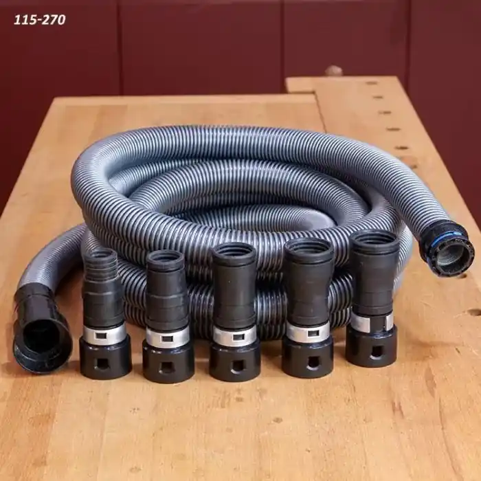 Infinity Tools Quick-Snap Small Tools Dust Collection Kit with Flex Adaptors and 16‘ Hose