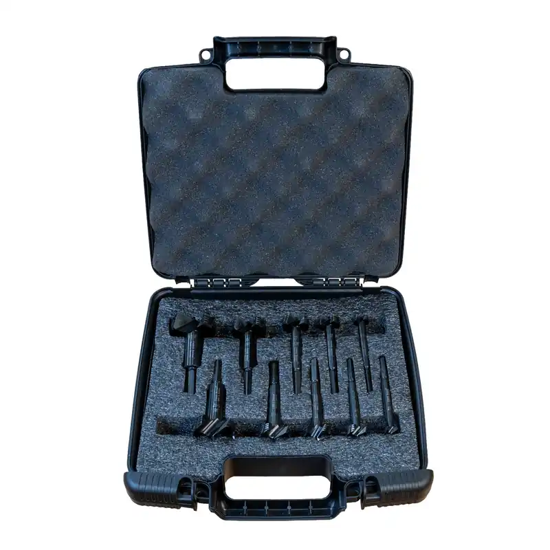 Famag 10-Pc. Bormax HSS Forstner Bit Set w/ Custom Case