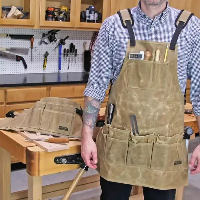 Infinity Tools Waxed Cotton Canvas Shop Aprons