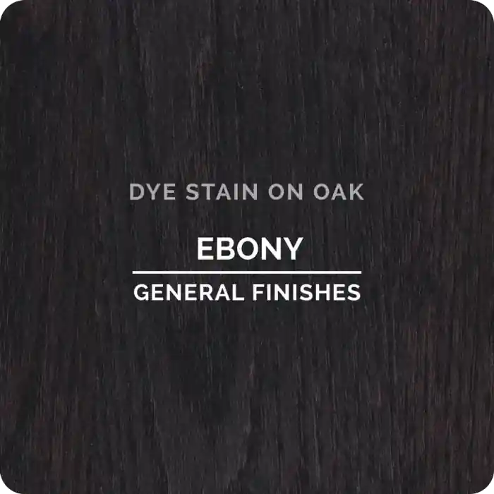 General Finishes Water Based Dye Stain, Ebony
