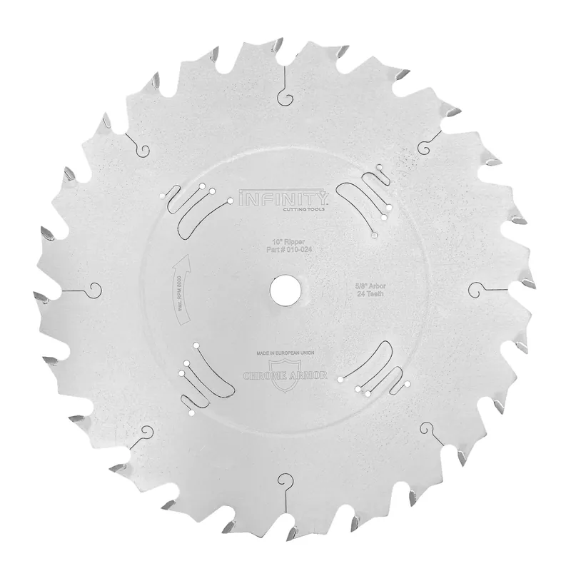 Infinity Tools 10" x 24T Ripping Tablesaw Blades, 5/8" Bore