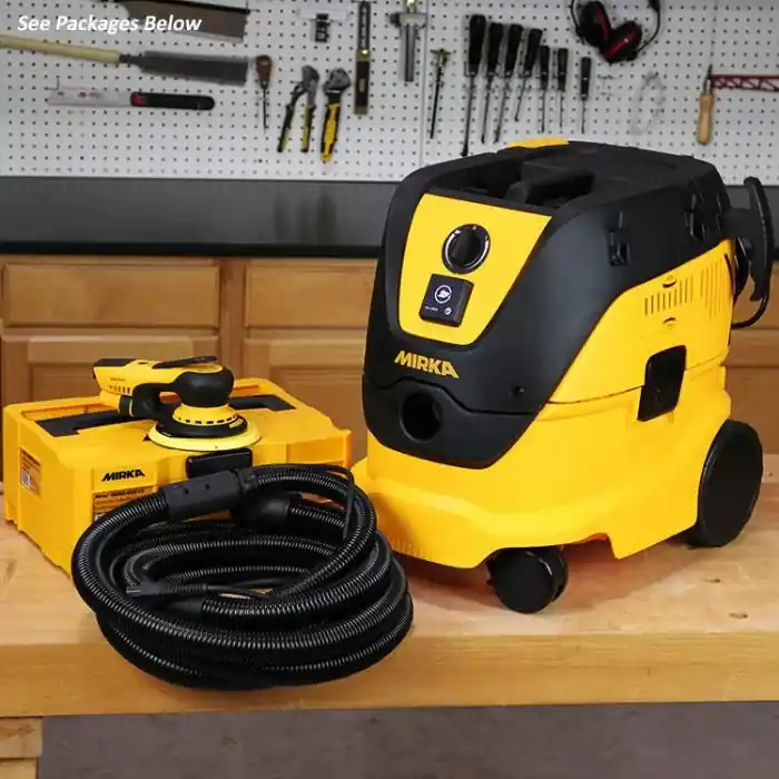 Mirka Deros Dust-Free Sanding System with 18‘ Coaxial Vacuum Hose