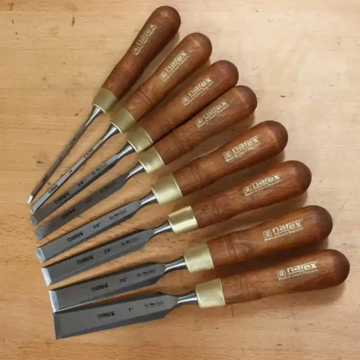 Narex Wood Line Plus Bench Chisels, True Imperial Sizes