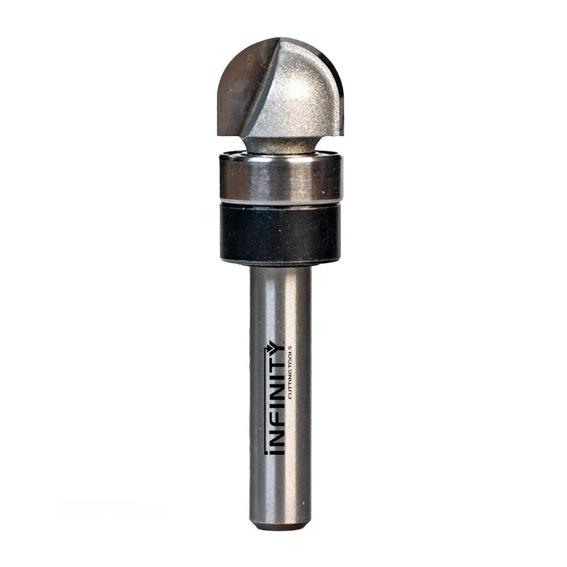 Infinity Tools 1/4" Shank Roundnose Router Bits w / Bearing