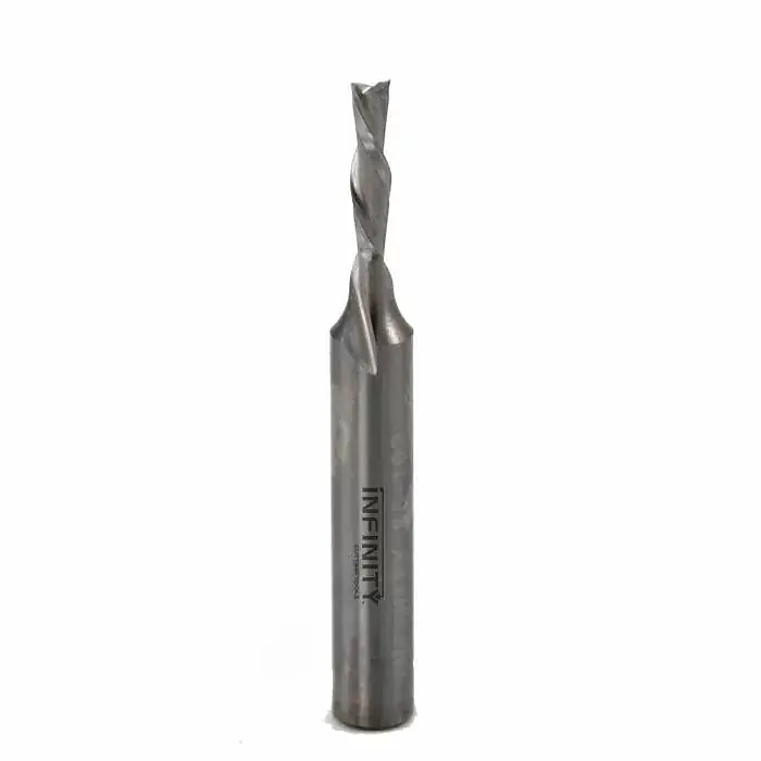Infinity Tools 1/4" Shank Solid Carbide Spiral Downcut Router Bits