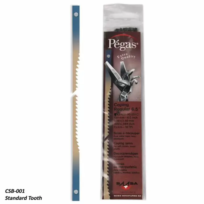 Pegas 18 T.P.I. Coping Saw Blades