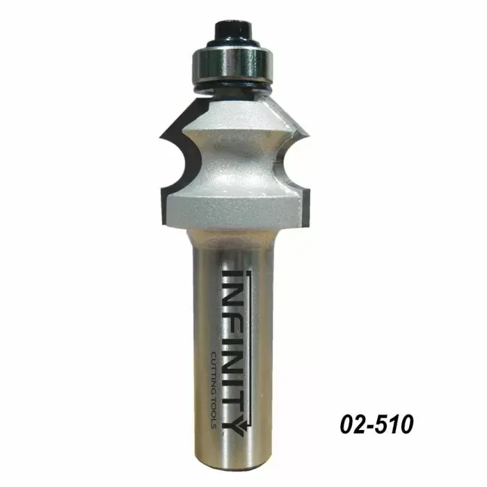 Infinity Tools 1/2" Shank Edge Bead with Chamfer Router Bit