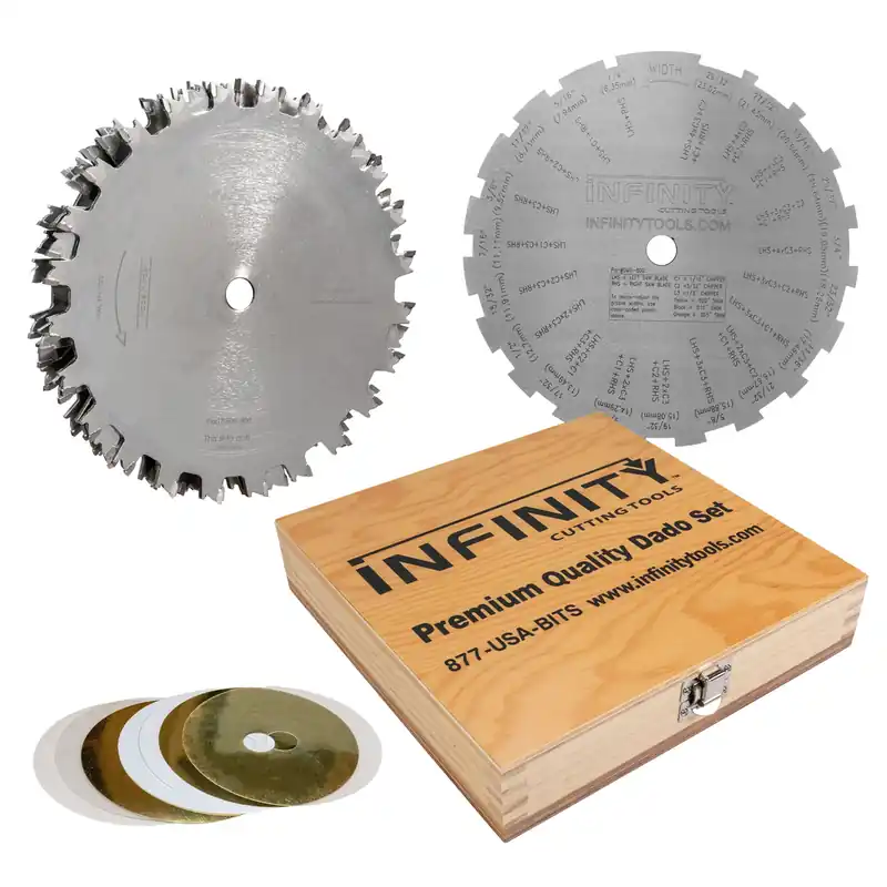 Infinity Tools Dadonator Master Dado Saw Blade Package, 5/8" Arbor
