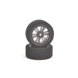CONTACT TYRES foam 1/10 26mm FRONT 40° Jap CARBON(2) J14073