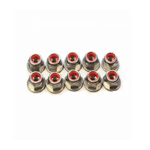 Ecrou ALU nylstop avec flange M4(10) 94004