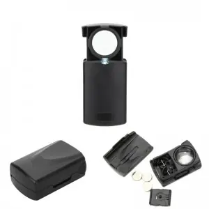 Mini magnifying glass for glowplug inspection