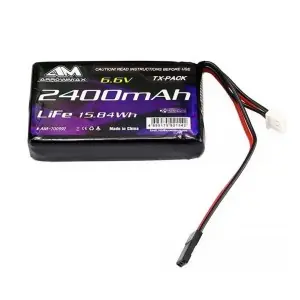 Receiver Battery Li-Fe 6,6V 2400mAh flat AM700992