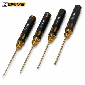 Pro TiN Allen Wrench Hex Tool Set 1.5, 2, 2.5 & 3mm