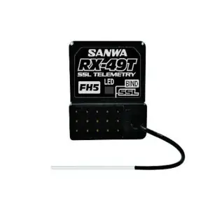 Récepteur Sanwa RX-49T 4 voies FH5 SXR Waterproof antenne externe